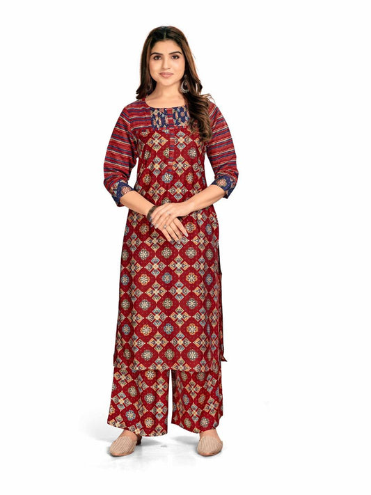 Fusion Style Kurti and Pant Set